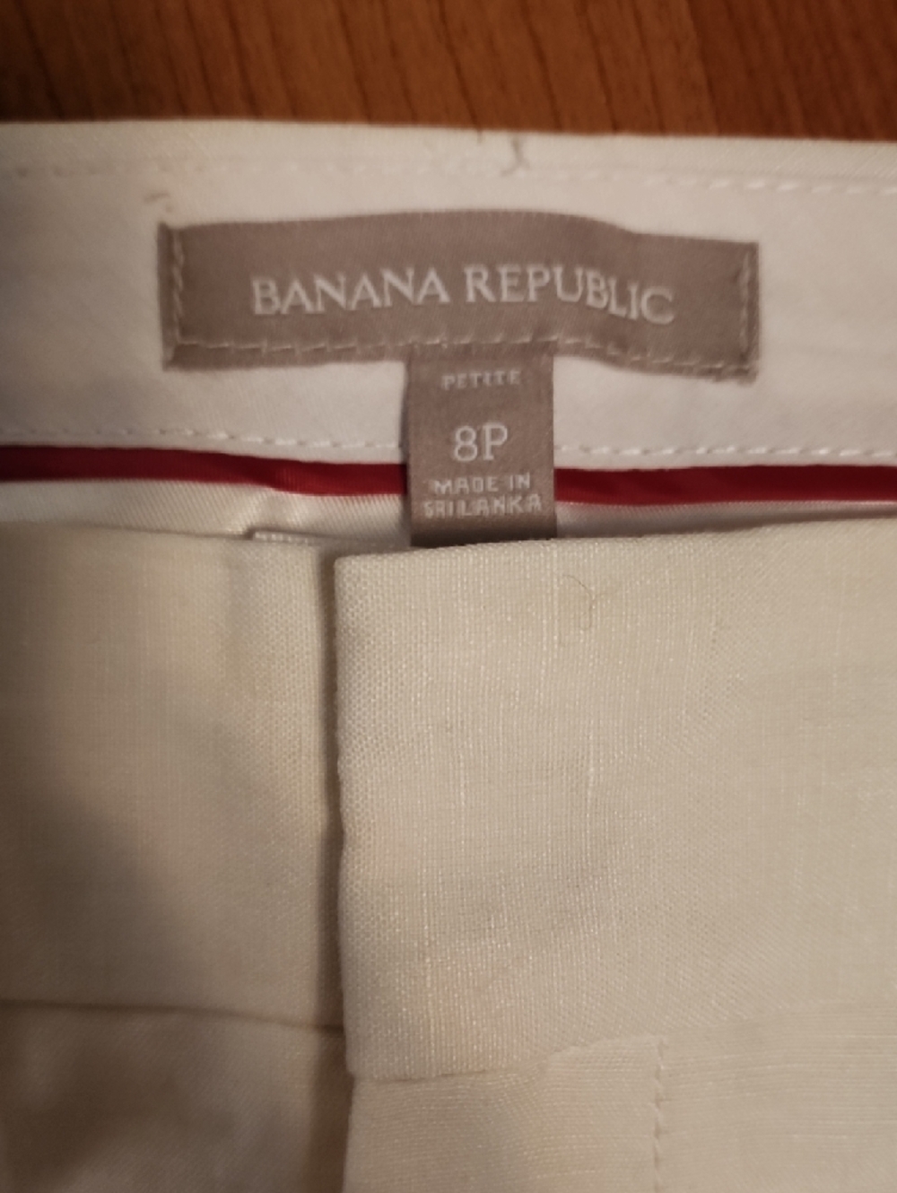 Banana Republic Cream Wide-Leg Linen-Blend Pants - Picture 2 of 10